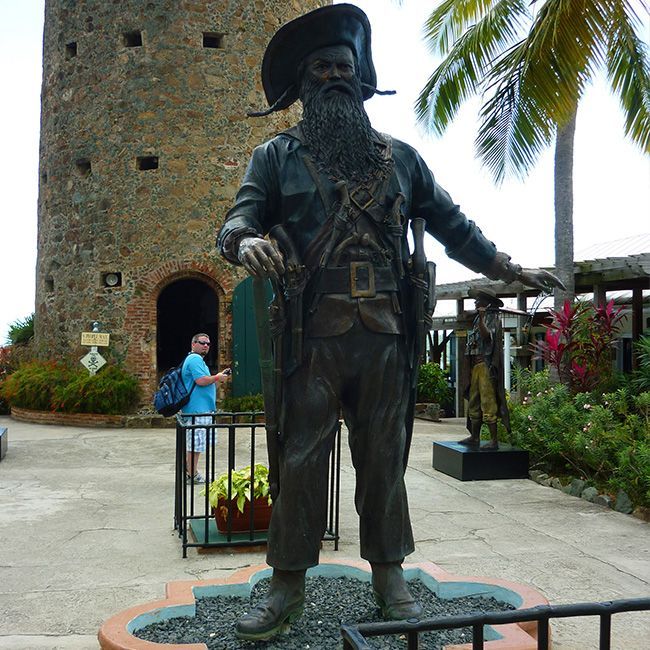 Life size Pirate Blackbeard statue