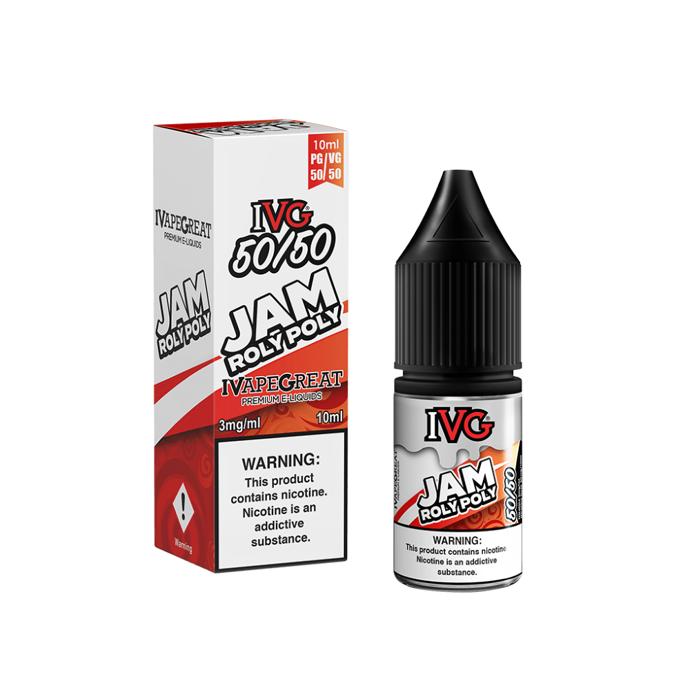 JAM ROLY POLY 10ML E LIQUID 50/50 IVG PACK OF 10 UK Vape Store E