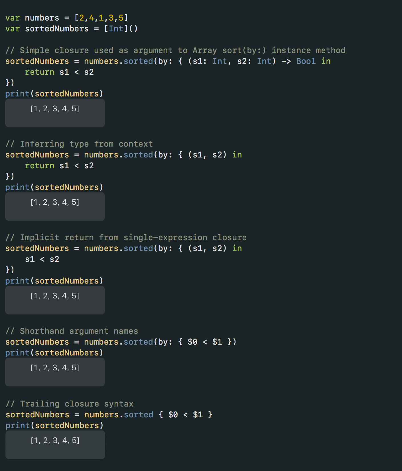Swift Essentials Closures