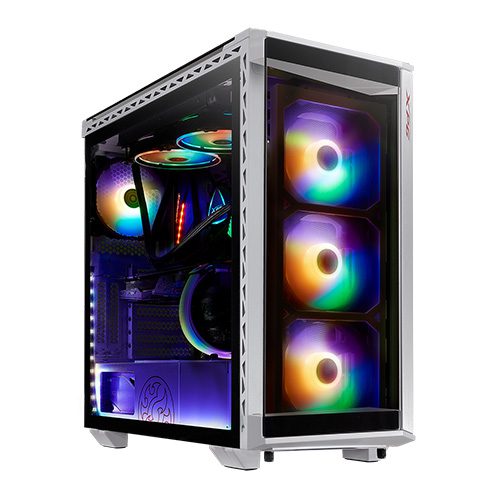 Adata XPG Battle Cruiser MidTower 4 RGB Fans Tempered Glass Panel PC