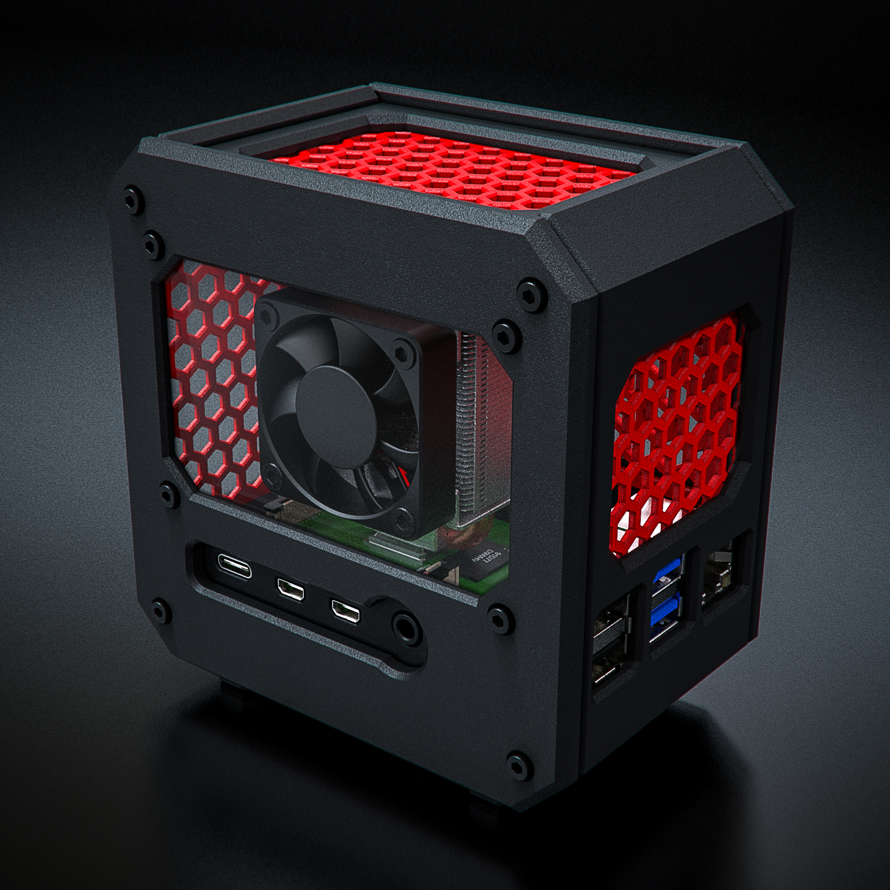 Raspberry Pi 4 Micro Tower Case STL EStudios