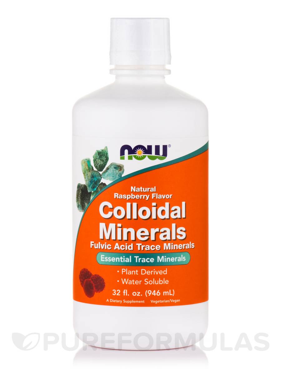 Now Foods Colloidal Minerals Natural Raspberry Flavor 946 ml e