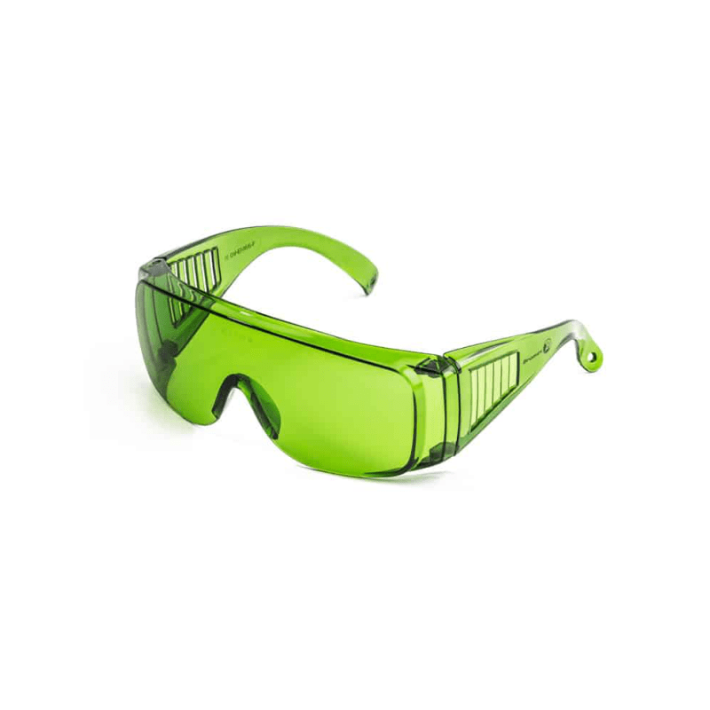 Safety Spectacle Green Wrap Around