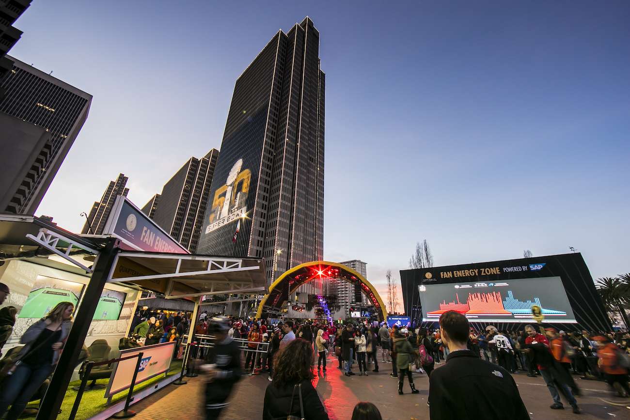 Super Bowl 50 Fan Energy Zone e2k