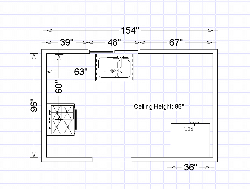 Measurement Kitchen Floor Plan With Dimensions bmpnation
