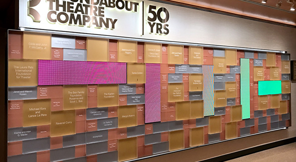 Donor Wall Creates Flair & Recognition Enhance a Colour