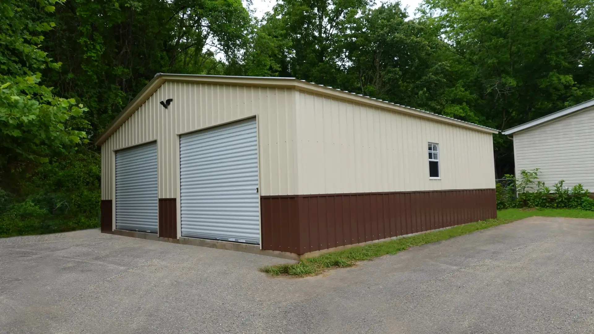 30x30x9 Metal Garage Vertical Roof Eagle Carports