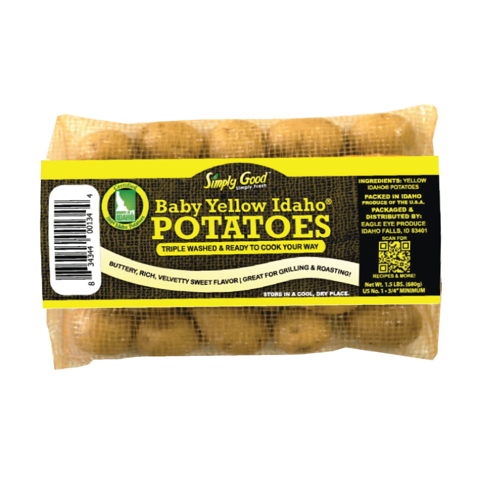 Baby Yellow Potatoes Package Eagle Eye Produce