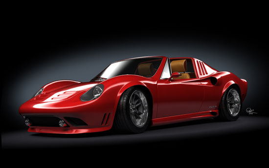 Eagle GT - A rendering of a new Porsche 914 car body kit called the