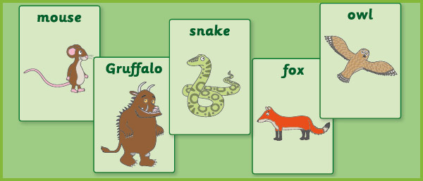 A4 Gruffalo Flash Cards / Display Posters Free Early Years & Primary