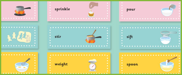 Early Learning Resources Cooking Flashcards ELHQ Free Teaching Resources