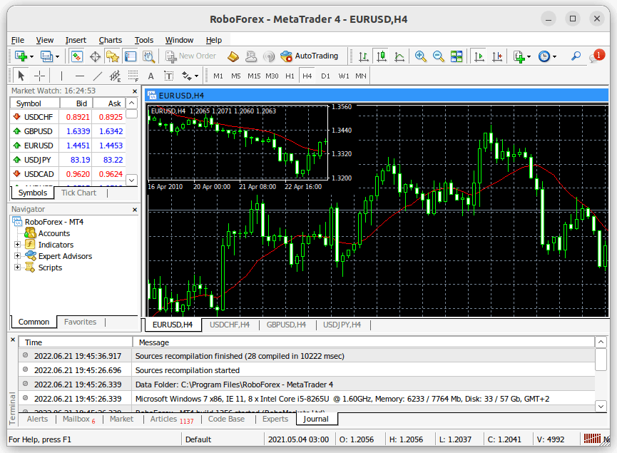 在 Linux 上安装 MetaTrader 4