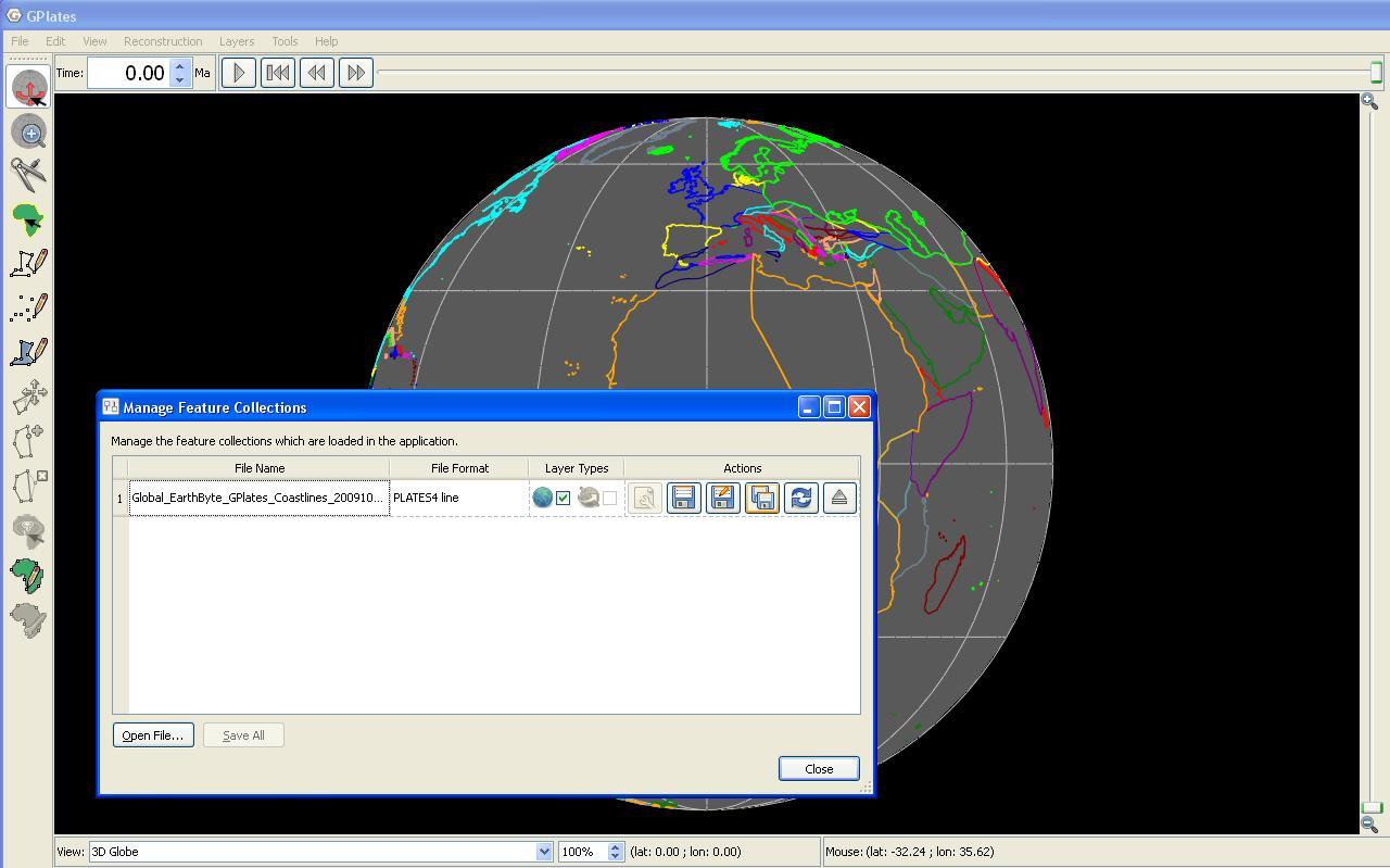 GPlates Tutorial ShapeFiles