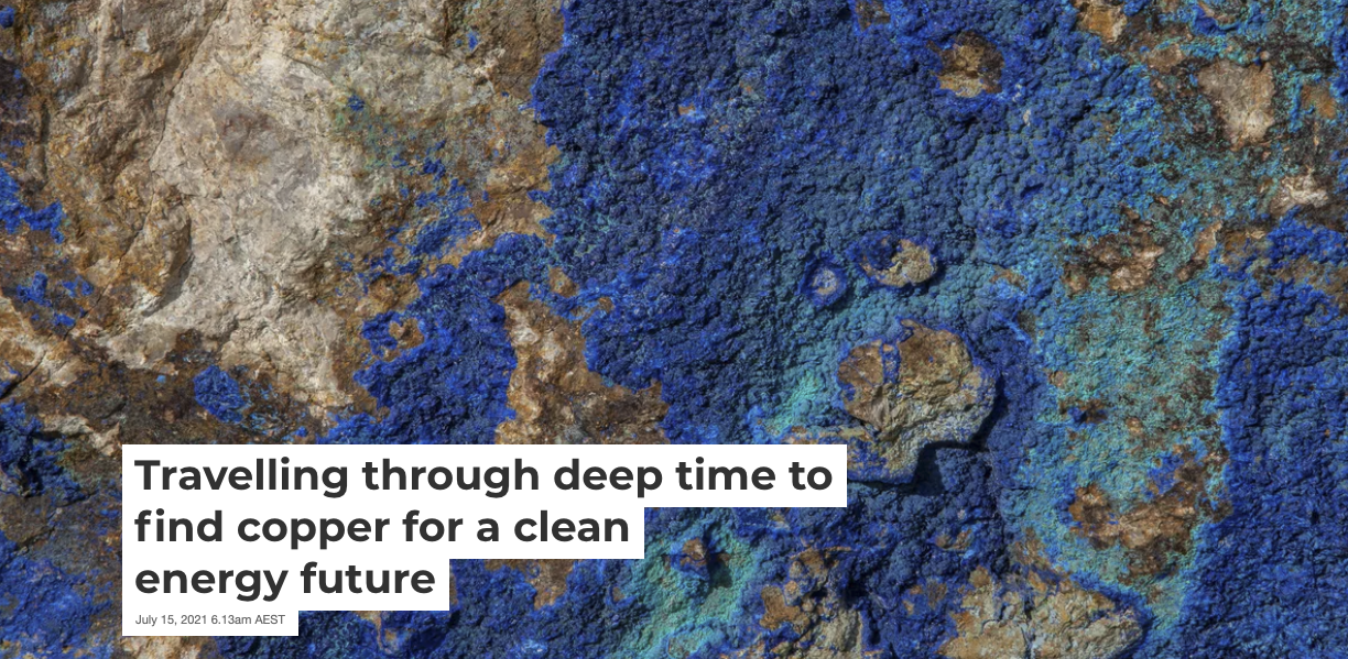 The Conversation Travelling through deep time to find copper for a