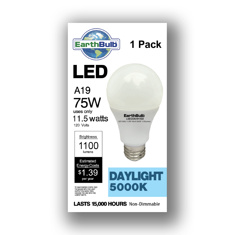 1100 Lumen 11 watt A19 LED - Value Line - EarthTronics