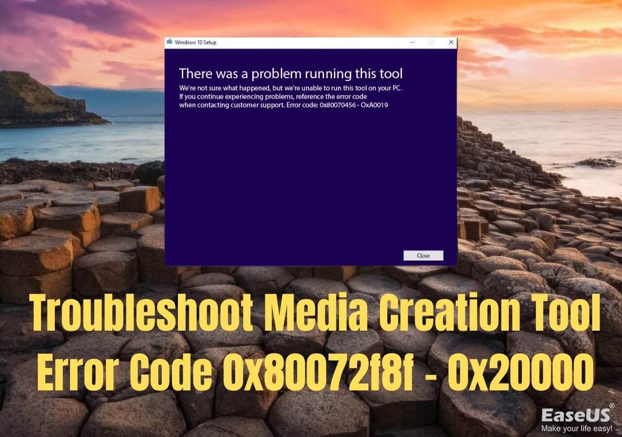Fix Error Code 0x80072f8f - 0x20000 | Media Creation Tool - EaseUS