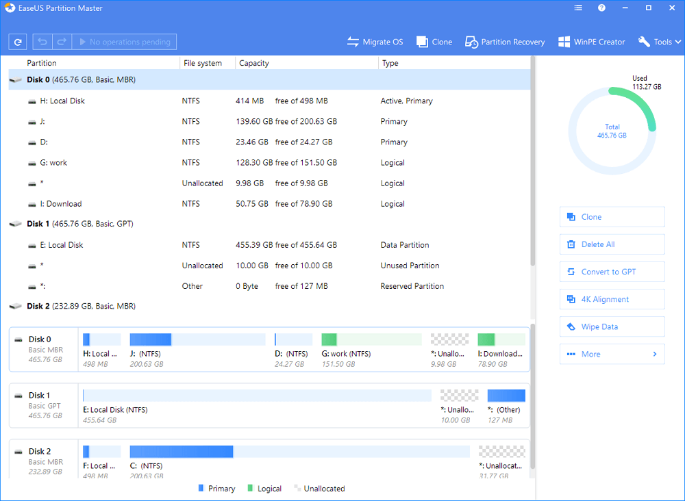 Free Download Partition Magic Full Version for Windows 10/8/7 EaseUS