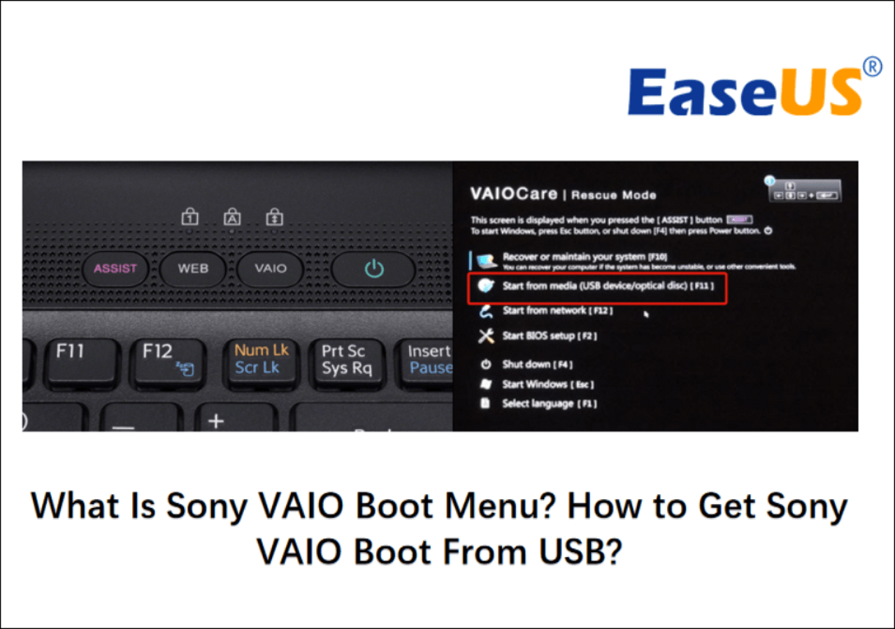 What Is Sony VAIO Boot Menu? How to Get Sony VAIO Boot From USB?