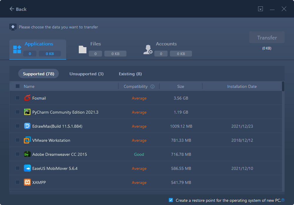 EaseUS Todo PCTrans Free PC Transfer Software