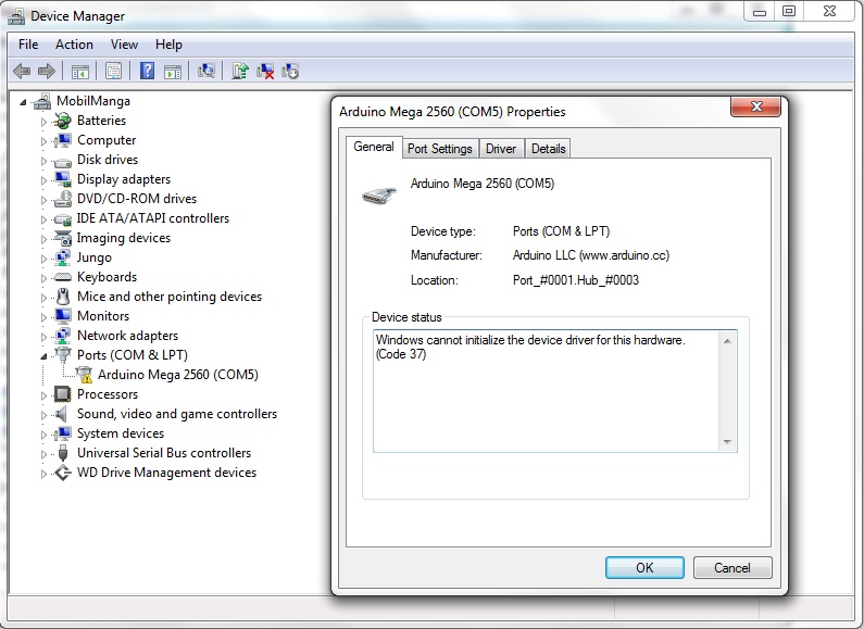 Fix Windows cannot initialize the device driver for this hardware