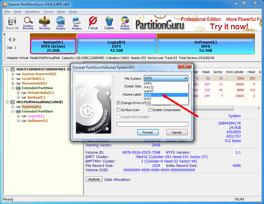How to format EXT4/3/2 in Windows 10/8/7/XP? Eassos Blog