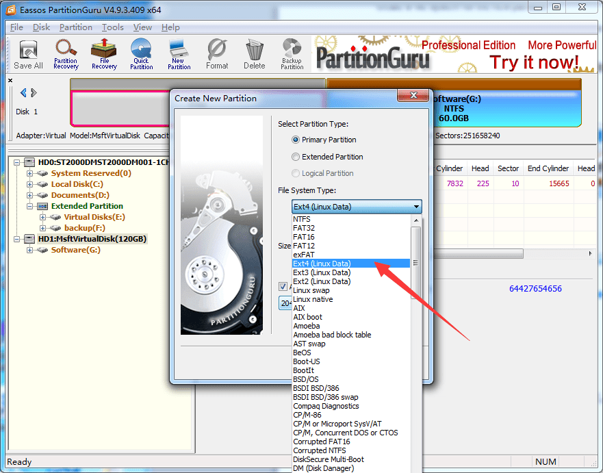 How to create ext4 partition in Windows 7/8/10? EASSOS BLOG