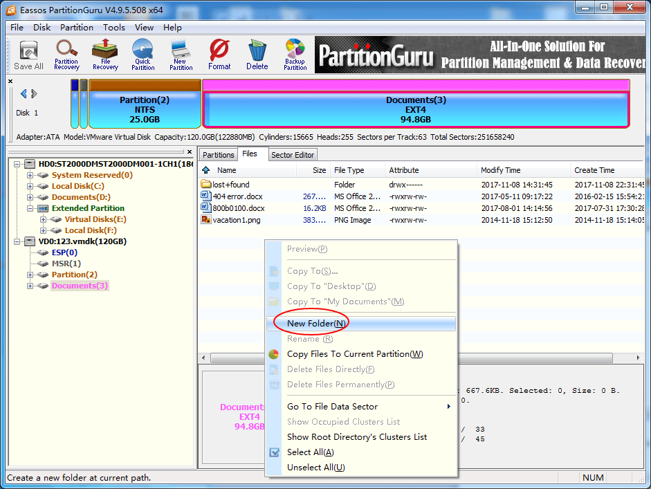How to read & write Linux ext4/3/2 partition on Windows? EASSOS