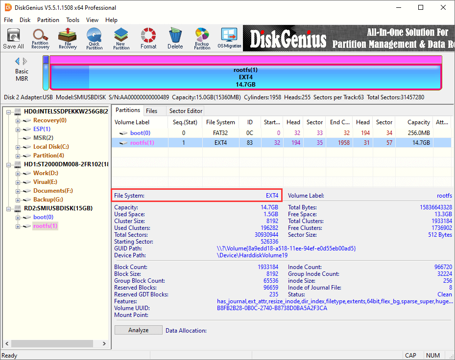 How to Read & Write EXT4, EXT3 or EXT2 Drives in Windows 10/11?