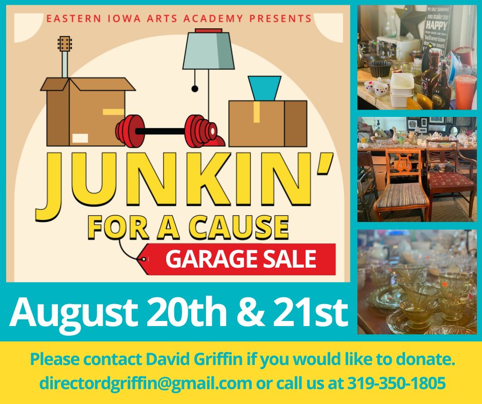 Junkin' for a Cause Sale Eastern Iowa Arts Academy