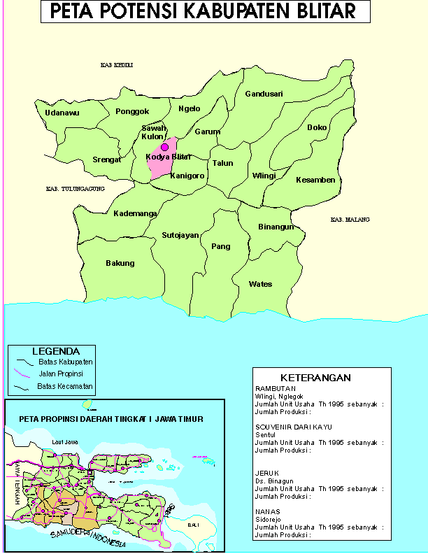 POTENTIAL MAP OF BLITAR REGENCY