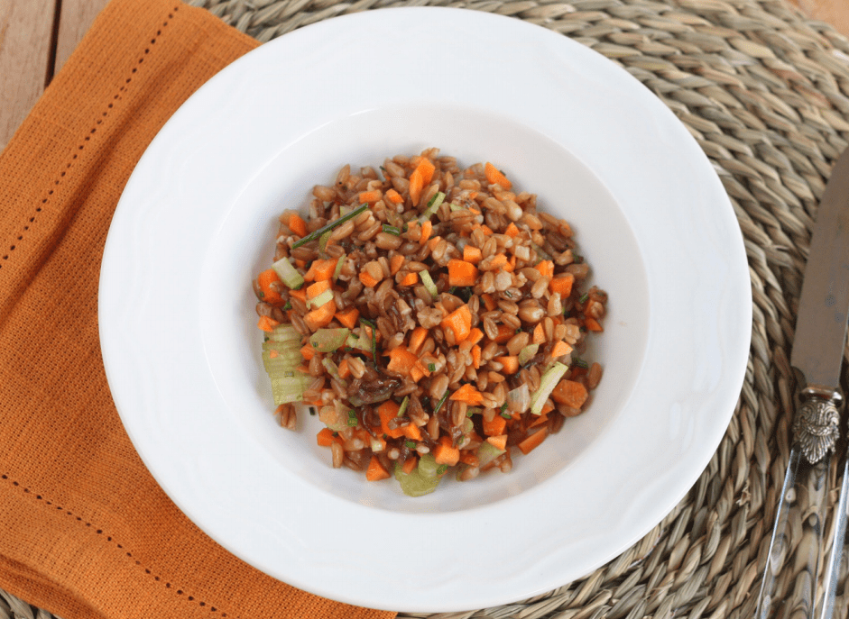 One Pot Winter Vegetable Farro with Chickpeas East Side Table