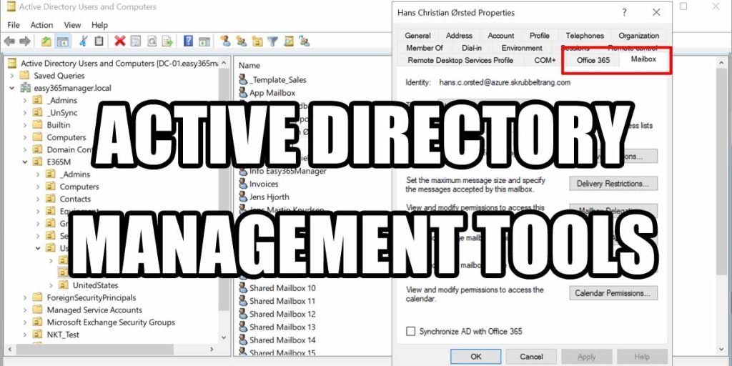 Active Directory Management Tool Easy365Manager