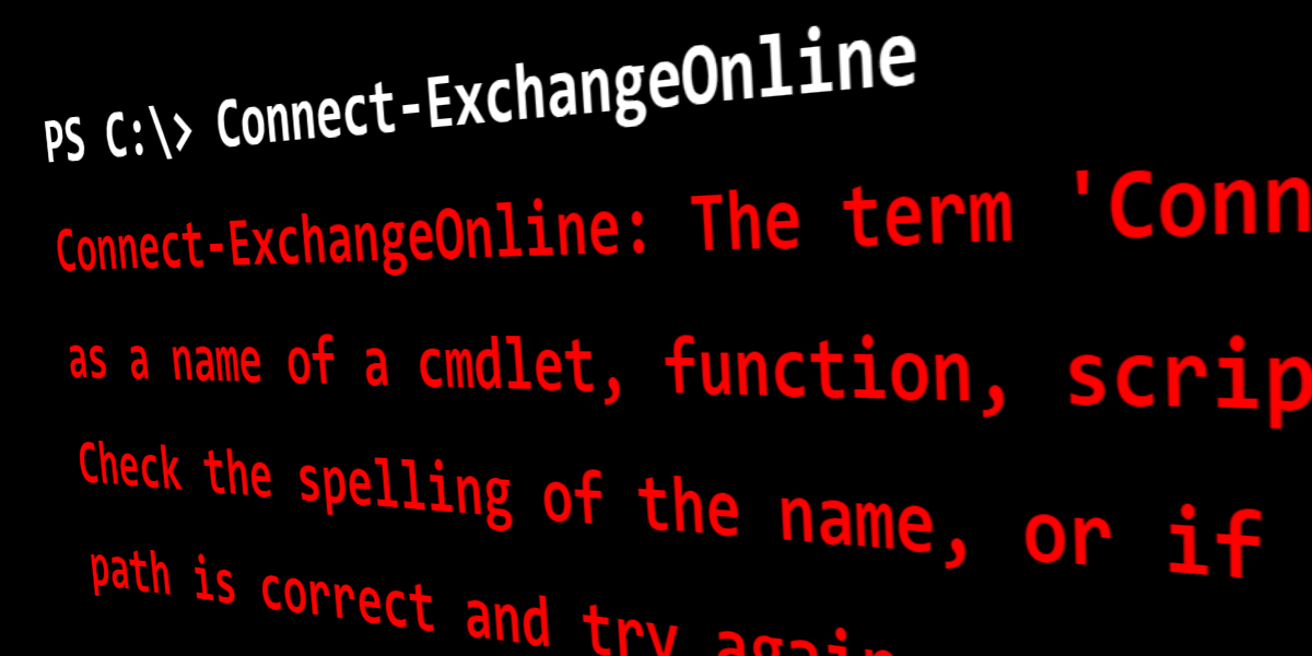 The Term is Not Recognized Easy365Manager