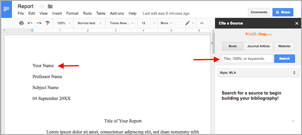 Powerful Pairing EasyBib Addon + Google Docs MLA Templates EasyBib Blog