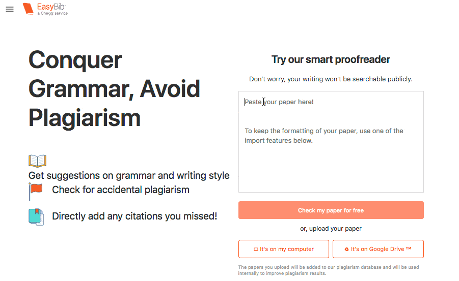 EasyBib Updates NEW Grammar and Plagiarism Checker + Easier Citing