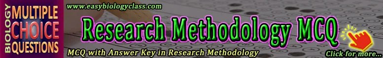 Research Methodology / Aptitude MCQ 01 Easy Biology Class