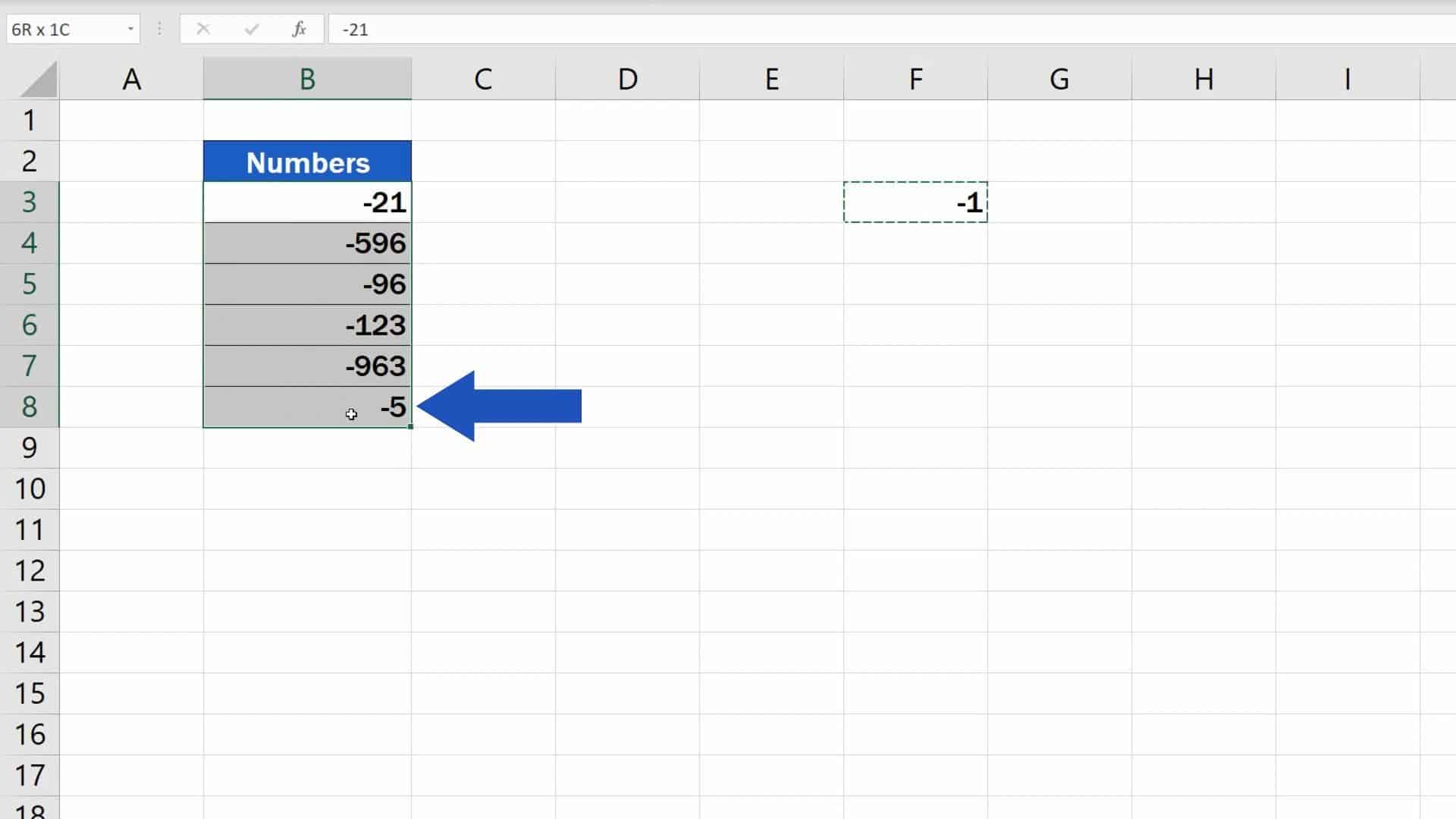 How to Change Negative Numbers to Positive in Excel