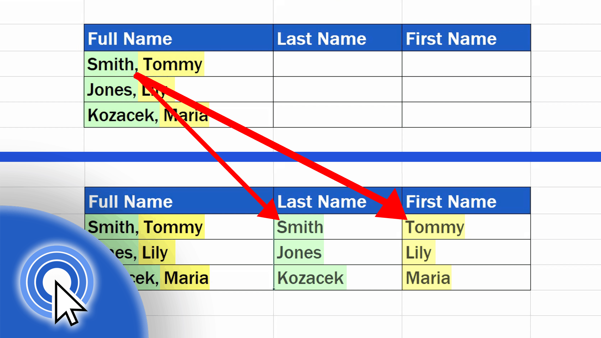How To Separate Names In Excel Vrogue