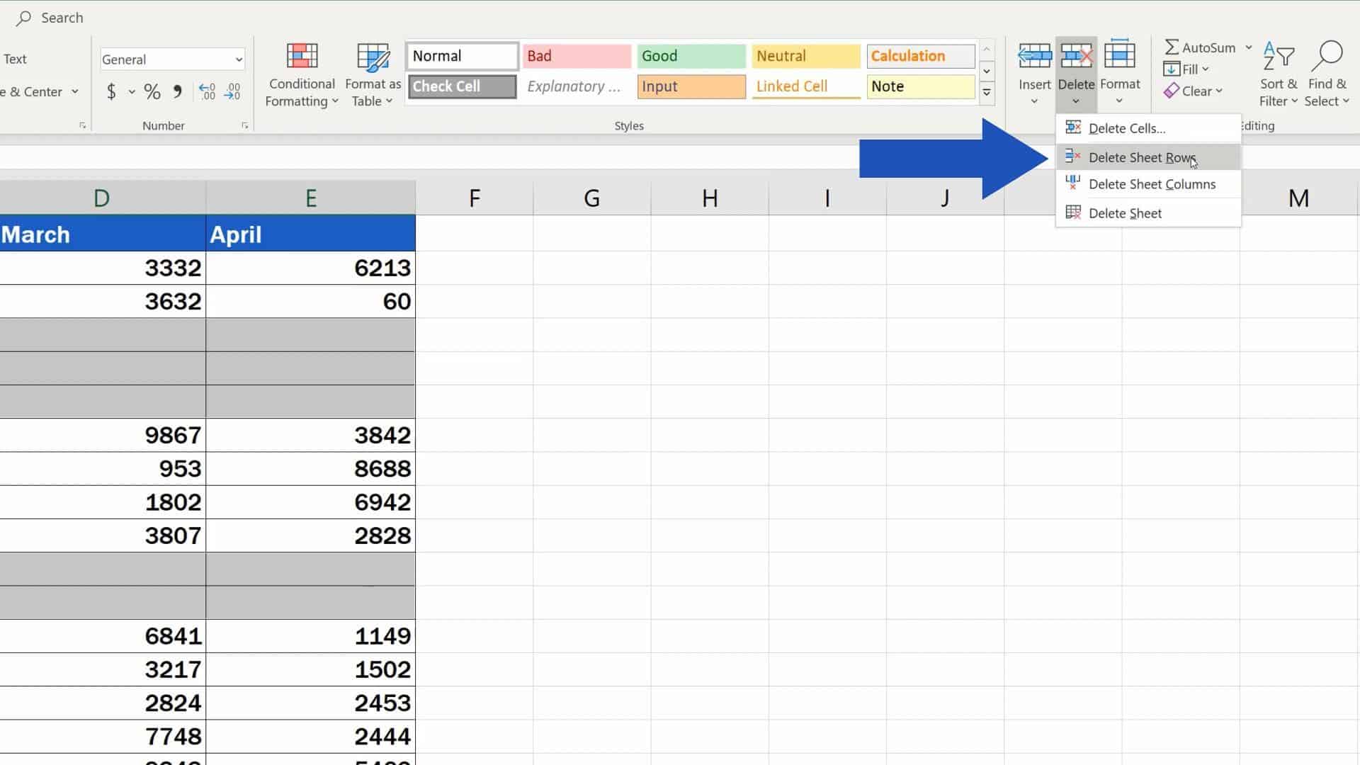 How to Remove Blank Rows in Excel BASIC