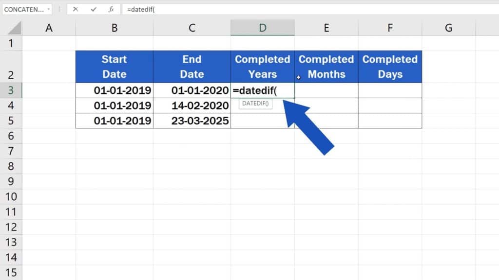 Ms Excel Calculate Days Between Two Dates Printable Timeline Templates