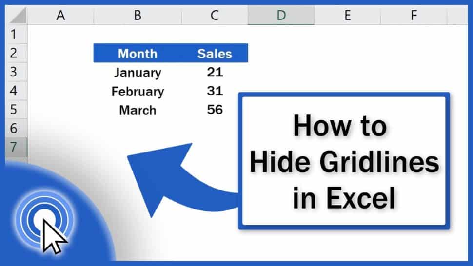 How to Hide Gridlines in Excel