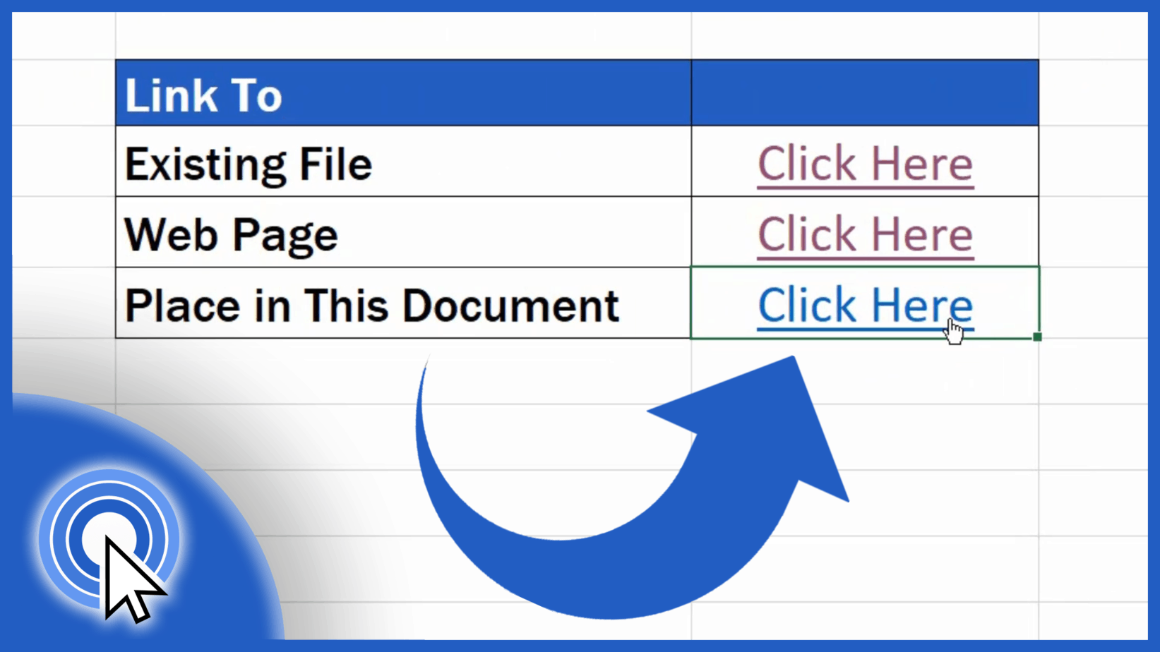 How to Create a Hyperlink in Excel
