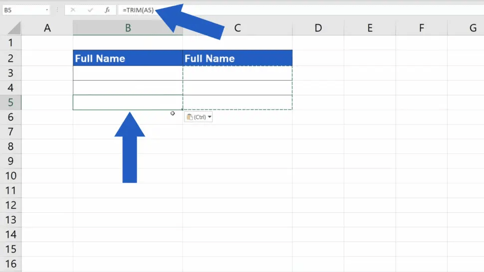 How to Remove Spaces in Excel