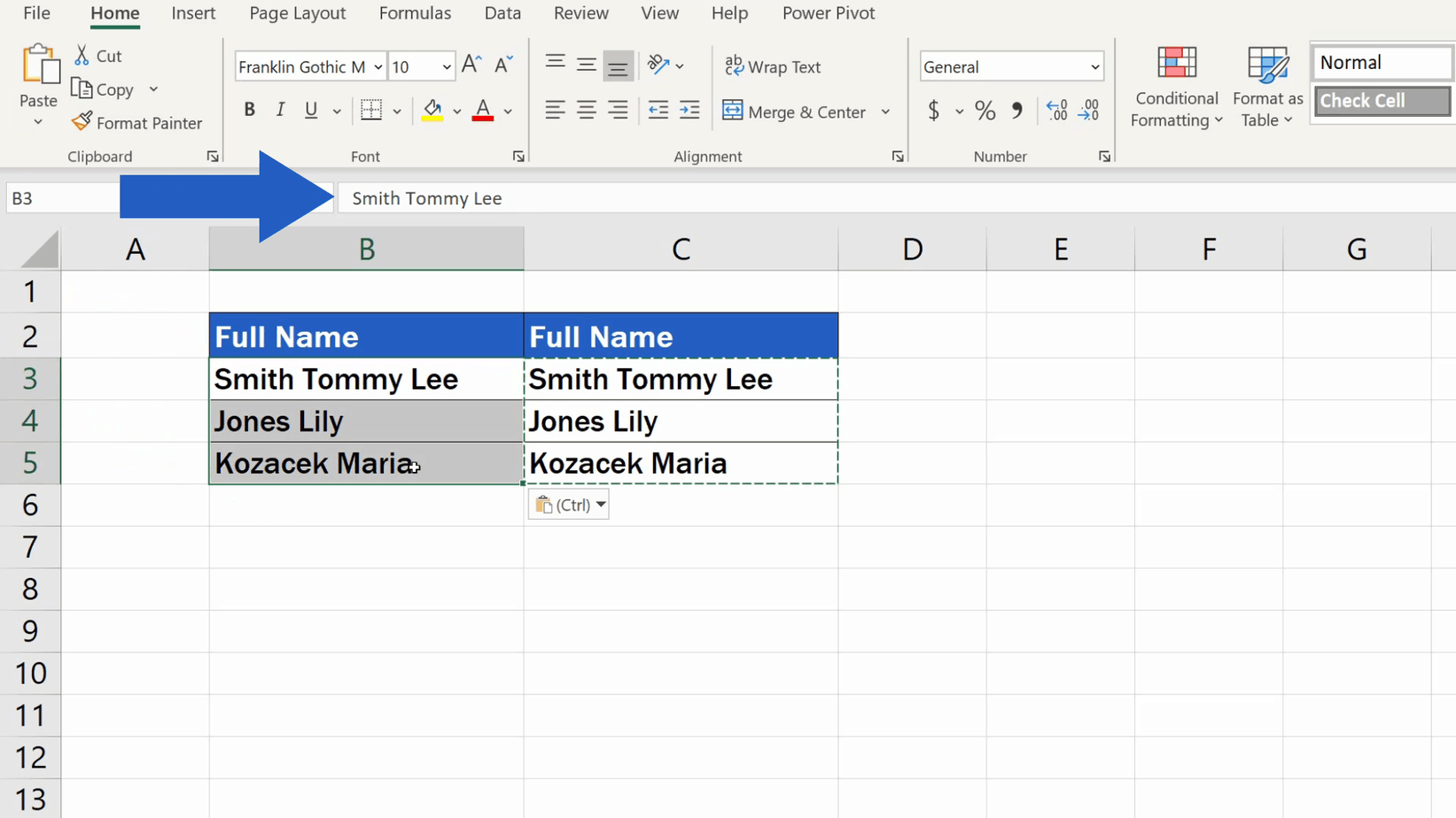 How to Remove Spaces in Excel