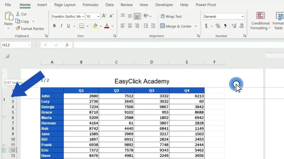 How to Add a Header in Excel