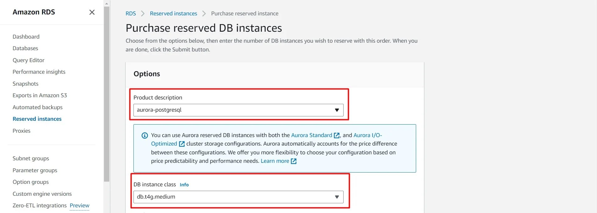 How to Purchase AWS Reserved instance for RDS