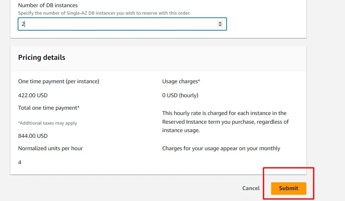 How to Purchase AWS Reserved instance for RDS