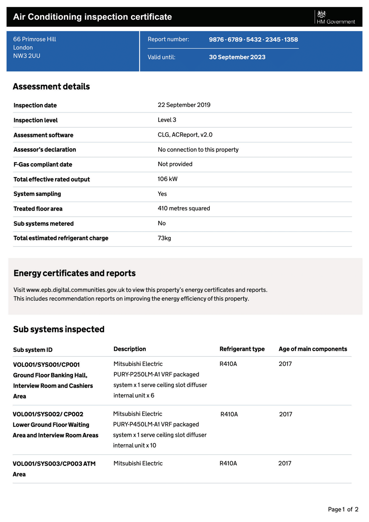 New Energy Report Formats EasyEPC