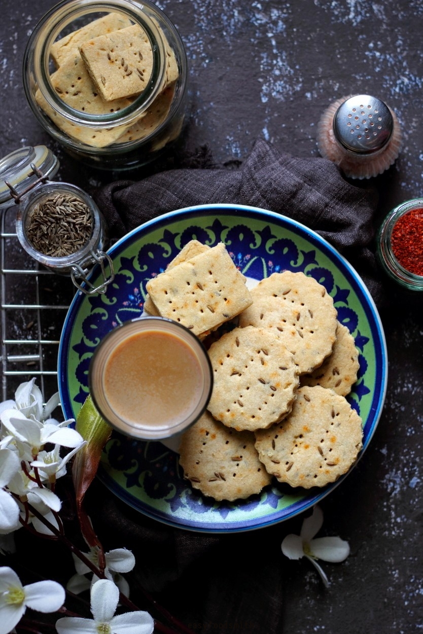 JEERA BISCUIT जीरा बिस्कुट (Cumin Seed Shortbread Cookies) Easy