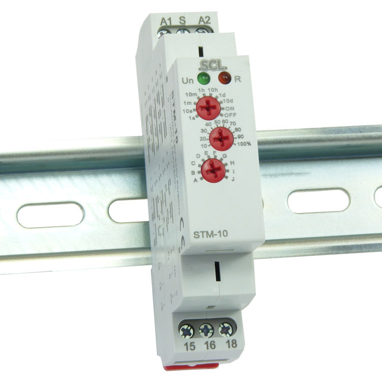 STM10 MultiFunction DIN Rail Timer Relay EasyGates.co.uk